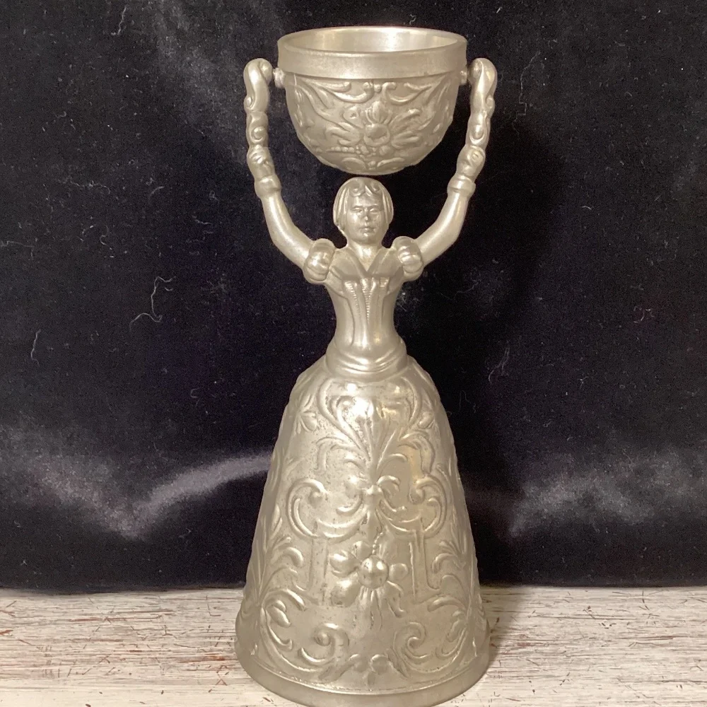 Vintage German Pewter Wedding Cup - Picture 2 of 8
